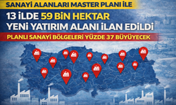 13 ilde 59 bin hektar yeni yatırım alanı ilan edildi