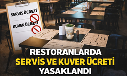 Restoranlarda Servis ve Kuver Ücreti Yasaklandı