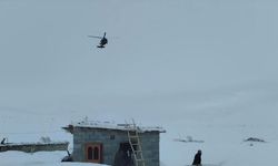 Rahatsızlanan hasta jandarma helikopteriyle hastaneye ulaştı