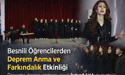 Besnili Öğrencilerden Deprem Anma ve Farkındalık Etkinliği