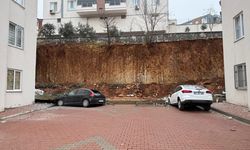 İstinat duvarı çökmesi sonucu 4 dairede hasar oluştu