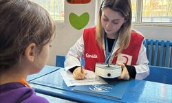 Hatay'da çocuklara göz sağlığı taraması yapıldı