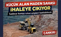 Küçük Alan Maden Sahası İhaleye Çıkıyor