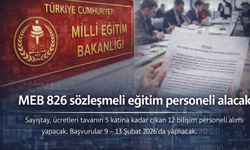 MEB 826 sözleşmeli eğitim personeli alacak