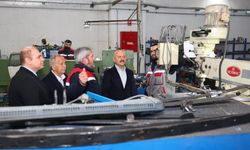 Vali Varol, tütün işleme makineleri üreten tesisi inceledi