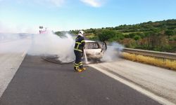TAG Otoyolu’nda Seyir Halindeki Otomobil Yandı