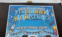 Karadağ Ortaokulu’nda Bilim Şenliği Düzenlendi