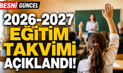 MEB, 2026-2027 Eğitim Yılı Takvimini Duyurdu