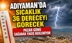 Adıyaman'da Sıcaklık 36 Dereceyi Görecek