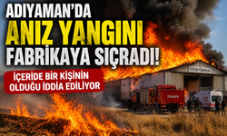 Adıyaman'da Fabrika Alevlere Teslim Oldu