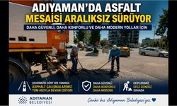 Adıyaman'da Asfalt Mesaisi Aralıksız Sürüyor