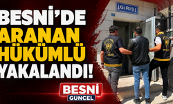 Besni'de Aranan Hükümlü Yakalandı