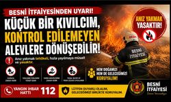 Besni İtfaiyesinden Anız Yangını Uyarısı