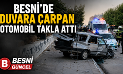 Besni'de Takla Atan Otomobilde İki Kişi Yaralandı