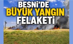 Besni'de Büyük Yangın Felaketi: Facianın Eşiğinden Dönüldü