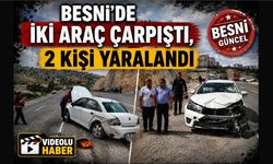 Besni’de İki Araç Çarpıştı, 2 Kişi Yaralandı