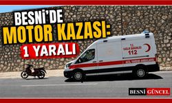 Besni'de Motosiklet Kazası: 1 Yaralı