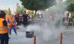 Besni'de Yangın Önleme Tatbikatı Yapıldı