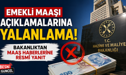 Emekli Maaşı Açıklamalarına Yalanlama