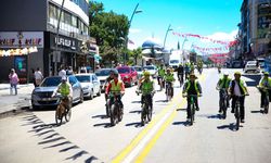 Erzurum'da Sağlıklı Yaşam İçin Pedallar Çevrildi