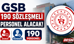 GSB 190 Sözleşmeli Personel Alacak