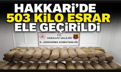 Hakkari'de 503 Kilo Esrar Ele Geçirildi