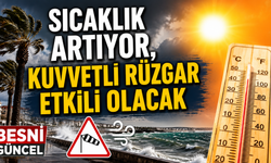 Sıcaklık Artıyor, Kuvvetli Rüzgar Etkili Olacak