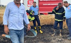 İslahiye'deki Buğday Tarlası Yangını Söndürüldü