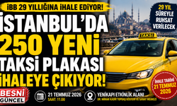 İstanbul'da 250 Yeni Taksi Plakası İhaleye Çıkıyor