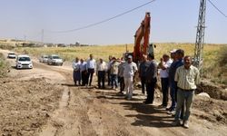 Kahta’da Mülk-Fıstıklı Grup Yolunda Çalışmalar Sürüyor