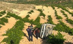 Mardin'de tarlaya devrilen otomobildeki 4 kişi yaralandı
