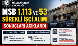 MSB 1.113  VE 53 Sürekli İşçi Alımı Sonuçları Açıklandı