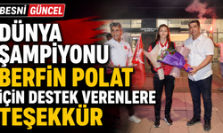 Dünya Şampiyonu Berfin Polat İçin Destek Verenlere Teşekkür