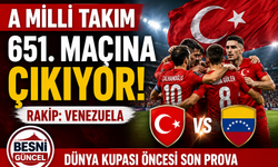 Ay-Yıldızlılar Venezuela Maçıyla Tarih Yazıyor