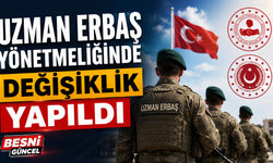 Uzman Erbaş Yönetmeliğinde Değişiklik Yapıldı