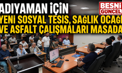 Adıyaman Belediyesi Temmuz Meclisi Toplandı