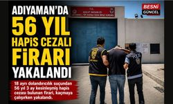 Adıyaman'da 56 Yıl Hapis Cezalı Firari Yakalandı