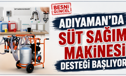 Adıyaman'da Süt Sağım Desteği Törenle Verilecek