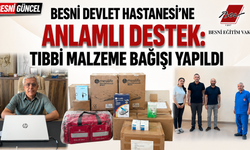 İş İnsanı Eyyup Eman'dan Besni Devlet Hastanesi'ne Destek