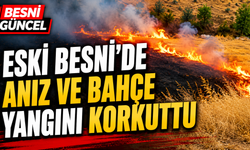 Eski Besni'de Anız ve Bahçe Yangını Korkuttu