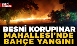 Besni Korupınar Mahallesi'nde Bahçe Yangını