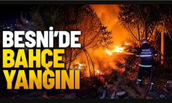 Besni'de Bahçe Yangını Korkuttu
