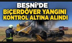 Besni'de Biçerdöver Yangını Kontrol Altına Alındı