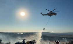 Çanakkale'de orman yangını büyük ölçüde kontrol altına