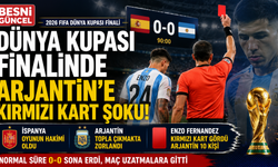 Dünya Kupası Finalinde Arjantin'e Kırmızı Kart Şoku