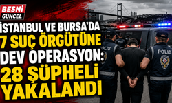 İstanbul ve Bursa'da Dev Baskın: 7 Suç Örgütüne Ağır Darbe