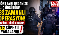İstanbul Merkezli Operasyonda 77 Şüpheli Yakalandı