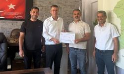 Kahta'da süt işletmesine sağlık sertifikası verildi