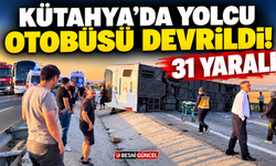 Kütahya'da Yolcu Otobüsü Devrildi: 31 Yaralı
