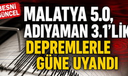 Malatya 5.0, Adıyaman 3.1'lik Depremlerle Uyandı